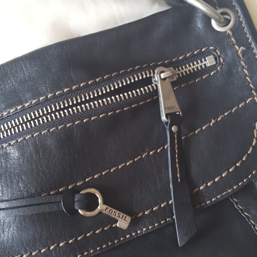 Fossil Black Leather handbag